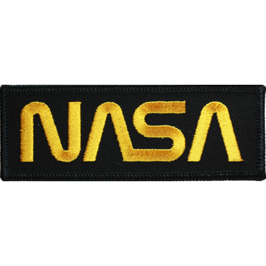 Patch NASA Worm Black/Gold